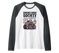 Smoke Ring Society Crew Tracteur tirant Les Amateurs de tourbières de Boue Manche Raglan