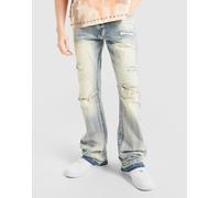 Smoke Rise Jeans Stacked Flare Washed - Bleu 34R