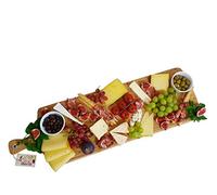 SmokeMax® XL Grande planche de service (environ 75x22x2 cm), planche à découper, planche design en bambou naturel (100 % huilée à l'huile d'olive naturelle)