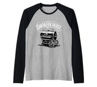 Smokeologist Funny Pitmaster Barbecue fumoir Manche Raglan