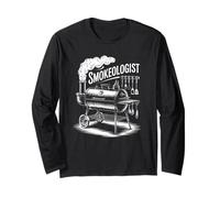 Smokeologist Funny Smokeologist Barbecue Fumoir Grill Femmes Hommes Papa Maman Manche Longue