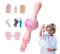 Smokes Bubble Machine Set | Machine à Bulles pour Enfant | Bubbles élastiques Patche avec éclairage Gradient Multicolore | Tenez Jouet Machines Brouillard interactifs Bulles pour Parties d'été