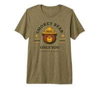 Smokey Bear Cute Retro Logo Only You Can Prevent Wildfires T-Shirt Haut de Gamme