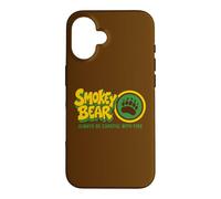 Smokey Bear Paw Always Be Careful with Fire Coque pour iPhone 16