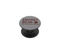 Smokey Bear Paw Retro Outdoor Typography PopSockets PopGrip Adhésif