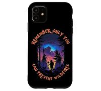Smokey Bear Starry Night Scene Only You Can Prevent Wildfire Coque pour iPhone 11