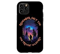 Smokey Bear Starry Night Scene Only You Can Prevent Wildfire Coque pour iPhone 11 Pro