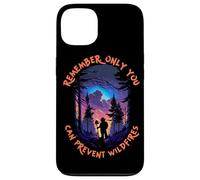 Smokey Bear Starry Night Scene Only You Can Prevent Wildfire Coque pour iPhone 13