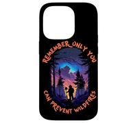 Smokey Bear Starry Night Scene Only You Can Prevent Wildfire Coque pour iPhone 14 Pro