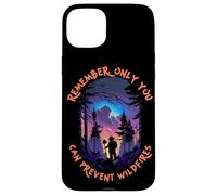Smokey Bear Starry Night Scene Only You Can Prevent Wildfire Coque pour iPhone 15 Plus