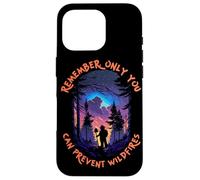 Smokey Bear Starry Night Scene Only You Can Prevent Wildfire Coque pour iPhone 16 Pro