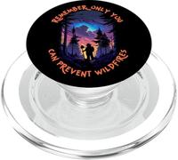 Smokey Bear Starry Night Scene Only You Can Prevent Wildfire PopSockets PopGrip pour MagSafe