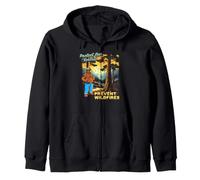 Smokey Bear Sunset Overlook - Protect Our Forests Retro Art Sweat à Capuche