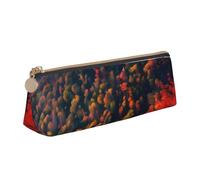 Smokey Mountain Cliff Print PVC porte-monnaie porte-monnaie porte-monnaie trousse de maquillage trousse à crayons étui à fermeture éclair femme homme blanc taille unique simple, Blanc, One Size