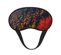 Smokey Mountain Masque pour les yeux doux et lavable avec imprimé falaise bloquant la lumière pour aide au sommeil de nuit