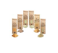 Smokey Olive Wood 6 x 300 ml sciure de bois d'olivier+hêtre, amandre, chêne, citronnier, orange et noyer. Taille n° 1 : 0-1 mm, AHLNVW1-06-0.3L