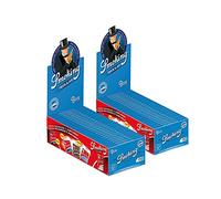 Smoking 2X 50 carnets Papier à Rouler Blue (100 carnets) 70 x 37 mm 13 GR/MT. 60 Feuilles/Livre