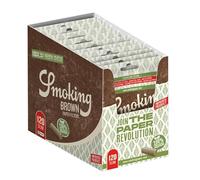 Smoking Brown Lot de 3 boîtes de 30 sachets de filtres à cigarettes biologiques Marron 6 mm