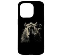 Smoking Capybara Cool Relaxed Retro Vibes Coque pour iPhone 15 Pro