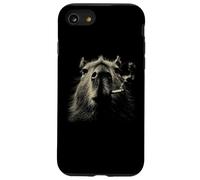 Smoking Capybara Cool Relaxed Retro Vibes Coque pour iPhone SE (2020) / 7/8