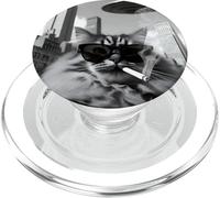 Smoking Cat Cigarette Kitty Gen Z Meme PopSockets PopGrip pour MagSafe