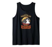 Smoking Cat Life is The Best Life Style rétro Vintage Débardeur