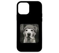 Smoking Labrador Retriever Dog Meme Cigarette Grunge Beanie Coque pour iPhone 12 Mini