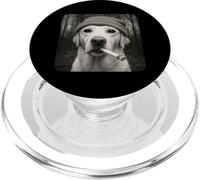 Smoking Labrador Retriever Dog Meme Cigarette Grunge Beanie PopSockets PopGrip pour MagSafe