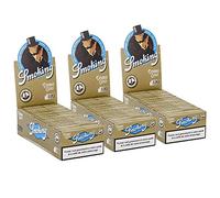 Smoking Lot de 3 Boites de 25 carnets de Feuilles Regular Gold Naturelle