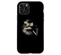 Smoking Man Face Barbe Sable Style fumée Coque pour iPhone 11 Pro