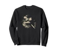 Smoking Man Face Barbe Sable Style fumée Sweatshirt