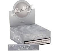 Smoking Master Original® - 1 boîte de papier à cigarette - Grand format - 50 x 33 papiers - Argenté