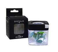 Smokus Focus Comet Noir, 5 boîtes de rangement hermétiques avec loupe dans le couvercle