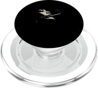 Smoky Jazz Man Minimal Face Portrait Esthétique PopSockets PopGrip pour MagSafe