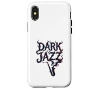 Smoky Jazz Typographie Dark Minimalist Coque pour iPhone X/XS