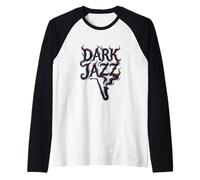 Smoky Jazz Typographie Dark Minimalist Manche Raglan