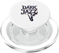 Smoky Jazz Typographie Dark Minimalist PopSockets PopGrip pour MagSafe