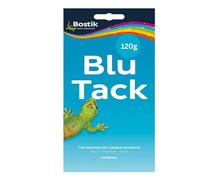 SMOLDR Bostik Blu Tack Mastic adhésif original réutilisable, non toxique et polyvalent pour la maison, le bureau, l'école, les travaux manuels, les décorations de montage, affiches, grande taille, 120