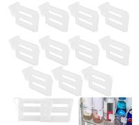 Smomend 12 Pièces Séparateurs de Réfrigérateur, Plaque de Séparation Diviseur de Réfrigérateur, Range Bouteille Frigo, Organisateur Frigo, Rangement Frigo pour Porte Latérale Cuisine et Domicile