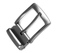 Smomend Boucle de Ceinture Homme, Boucle Ceinture Carrée en Alliage de Zinc, Adaptée aux Ceintures, Sangles de Sac à Main, Bretelles et Accessoires, Design Classique Gris Mat, Pratique et Elégant