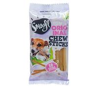 Smoofl Bâtonnets Dentaires pour Chiens (10 Pièces) - Friandises Sèches pour Chien pour Une Denture Saine, pour Nettoyer Les Dents, Friandises Saines pour Grignoter Entre Les Repas, sans Gluten