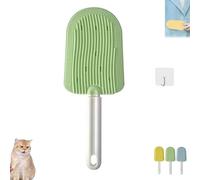 Smoohh Cat Tongue Comb, Celery Pets Cat Tongue Comb, 2 in 1 Portable Cat Grooming Brush, Cat Tongue Brush, Soft Massage Tongue Brush for Shedding, Cat Grooming Supplies(Green)
