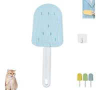 Smoohh Cat Tongue Comb, Celery Pets Cat Tongue Comb, 2 in 1 Portable Cat Grooming Brush, Cat Tongue Brush, Soft Massage Tongue Brush for Shedding, Cat Grooming Supplies(Blue)