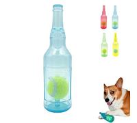 Smoohh Crunchnplay Bottle Toy, Bottle Chew Toys for Dogs, Plastic Bottle with Ball Toys for Dogs, Interactive Toys, Dog Toy Water Bottle Cruncher(Blue,S)