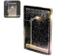 Smoohh Snowy Night Flowing Night Light, Snowy Lamp, DIY Material Pack Snow Scenery Night Light Snow Scenery Street Lamp Snowflake Lamp, Christmas Decorations Lights Indoor