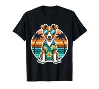 Smooth Fox Terrier Propriétaire de Chien Summer Vibes Vacances T-Shirt Graphique avec Valeur, Homme, Noir, L