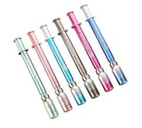 Smooth Gel Ink Pen, 0.38mm Retractable Gel Pen, Syringe Style Fine Point Black Writing Ballpen for Clean Ink Flow, School and Offices Accessory for Students, Anyone Who Enjoys Creative Arts