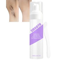 Smooth Hair Removal Mousse, Cloud Sense Silky Hair Spray Foam Remover Underarm Arm Back Chest and Legs Suitable All Skin Types, Pain Free Hairs Removal Cream Moisturizing and Hydrating (1pcs)
