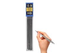 Smooth Mechanical Pencil Lead Refills - 12 Pieces Box | 0.3mm 0.6mm 0.9mm Replacement Graphite, 6cm Length, Reliable Writing Supplies for Automatic Pencils Students Adults School Study Examination