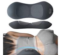 Smooth Spine Triple Fusion Back Massager,Neck Massager for Pain Relief Deep Tissue,with Traction,Vibration Heat (Black)